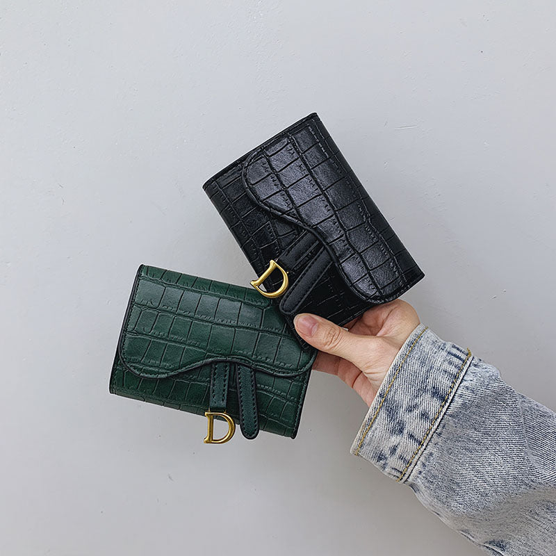 Women's Fashion D-shaped Buckle Zero Wallet