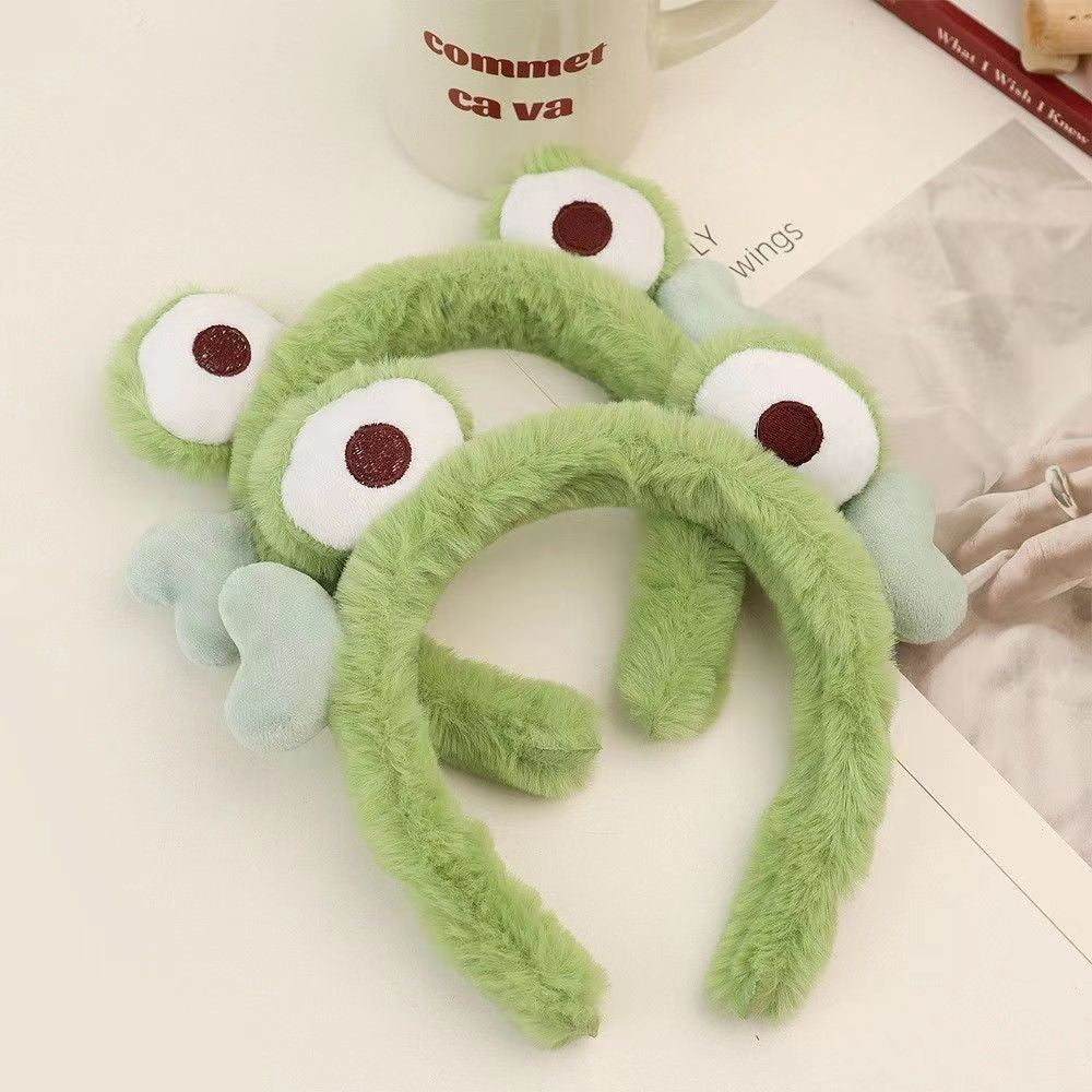 Plush Frog Headband Autumn And Winter