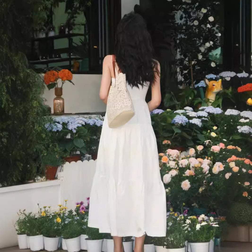 Dress With A Cinched Waist For A Slimming Mid Length Design