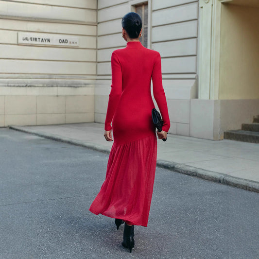 Women's Elegant Slim-fit Knit Dress