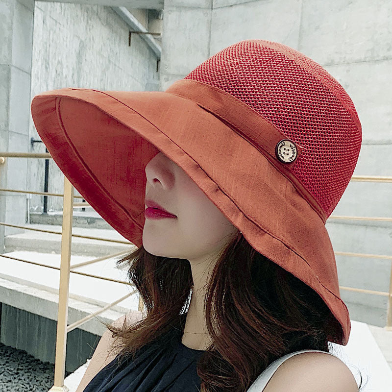 Summer Bucket Hat Women's UV Protection Big Brim Sun Hat