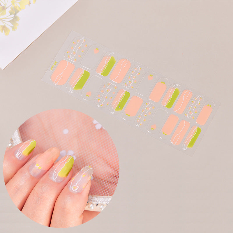 Neglestickers Fuld Stickers Regnbue Søde Neglestickers