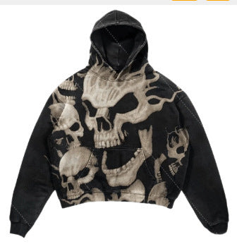 New Trendy Mens 3D Digital-print Polyester Hoodie