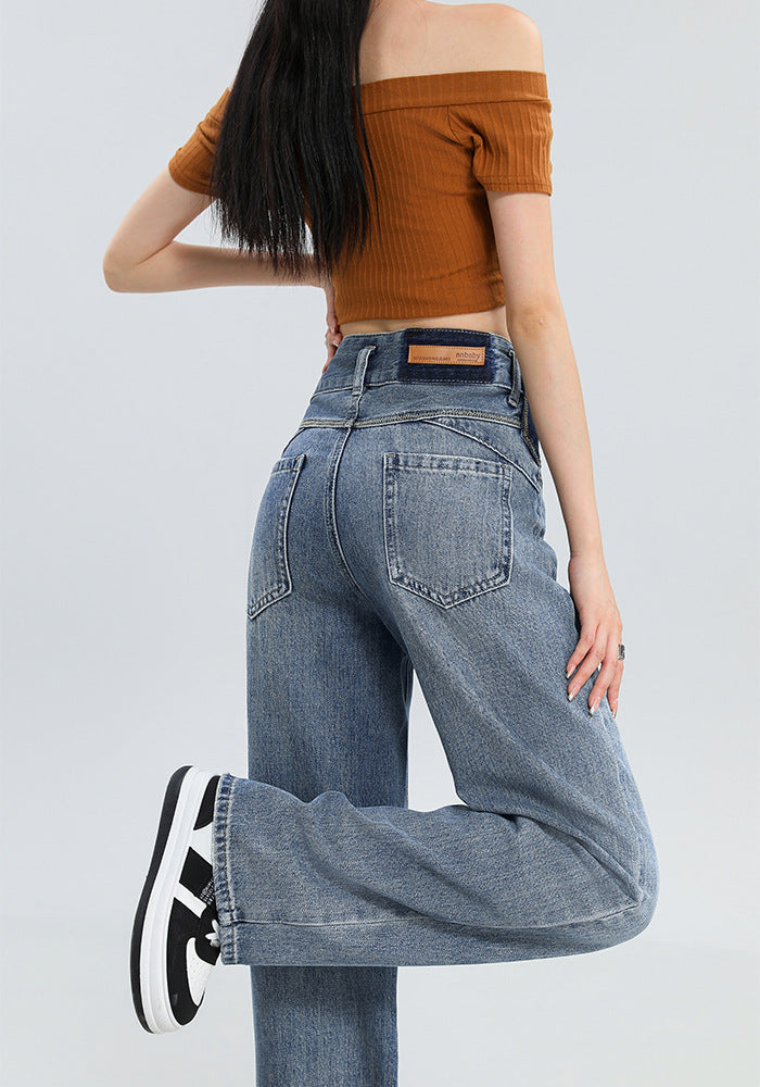 Jeans med vide ben til kvinder med personlighed