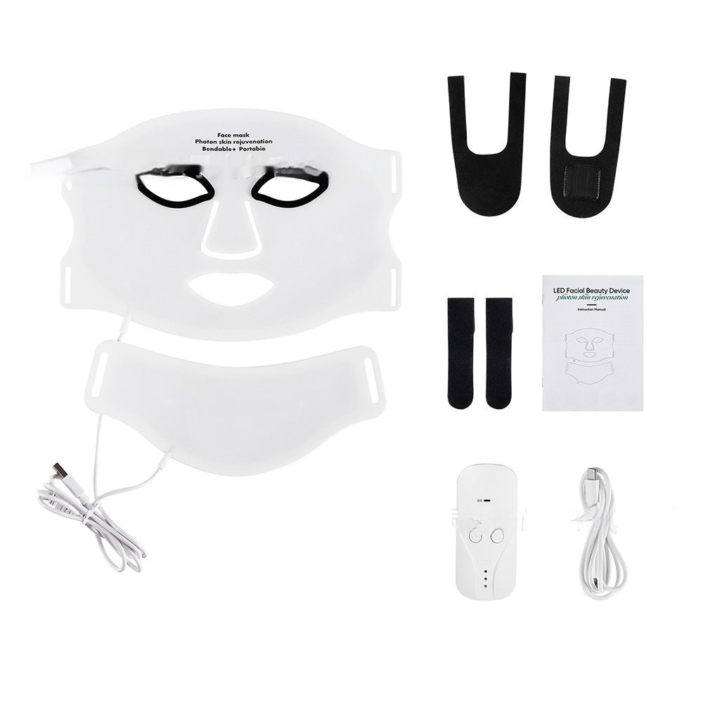 Silikone Ansigtsmaske Genopladelig LED Fotonforyngelse