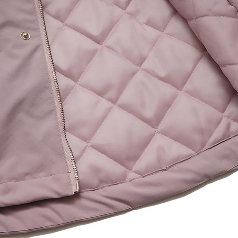 Fashion Brand Stand Collar Men's European And American Fashion Pleated Design Pleated Loose Zipper Cotton-padded Coat
