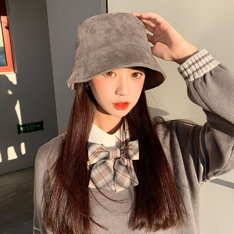 Solid Color Bucket Hat Male Tide Outdoor