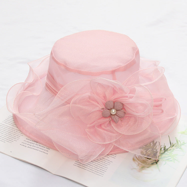 Women's Fashion Floral Large Brim Foldable Beach Sun Hat