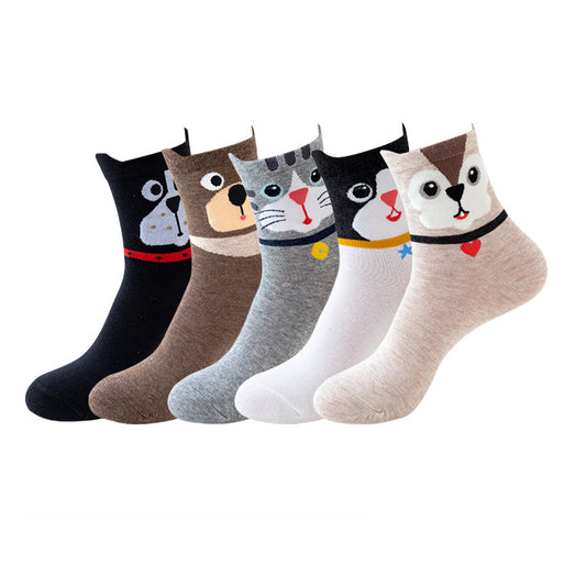 Women's Fashion Casual Print Long Socks