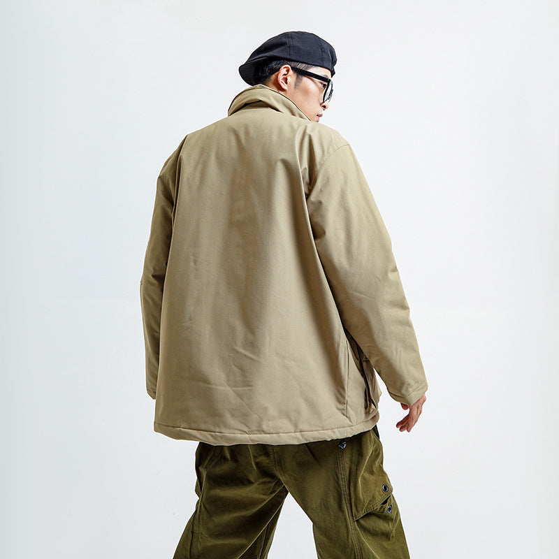 Men's Fashion Japanese Style Solid Color Jacket