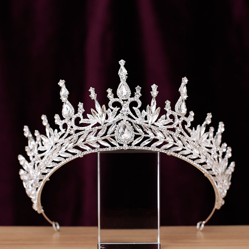 Japan And South Korea Luxury Diamond Crown Retro Elegant Headdress