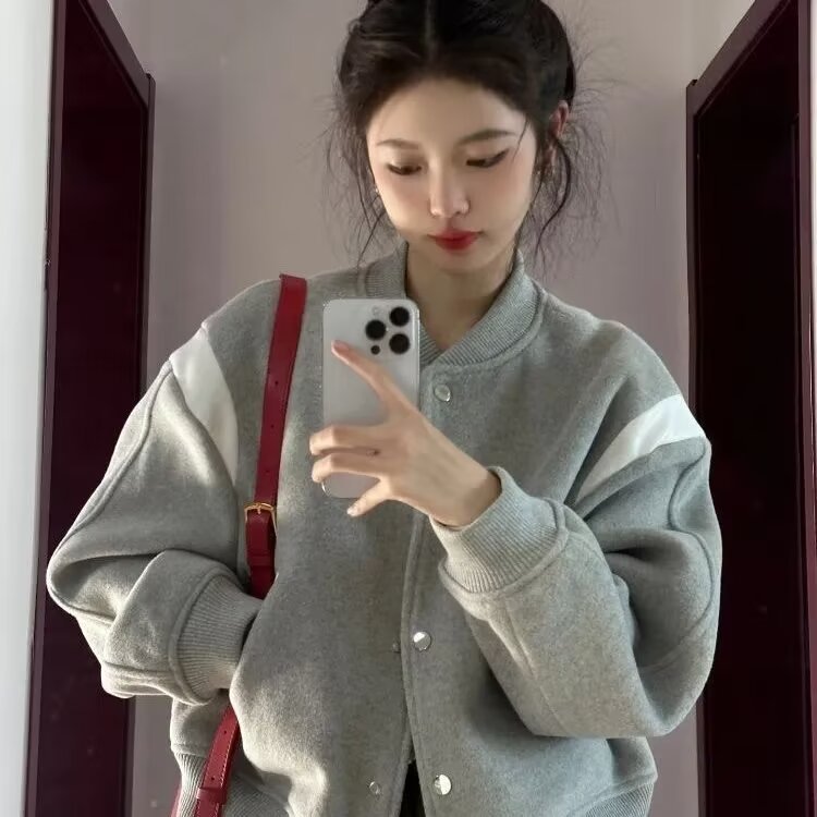 Women's French Niche-design Velvet-lined Top Jacket