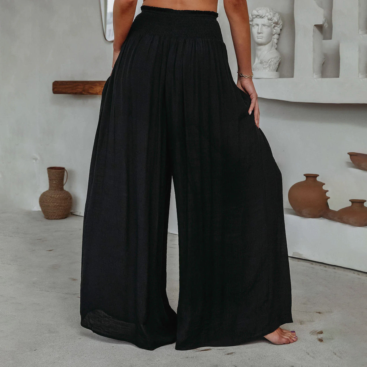Women's Casual Wide-leg Trousers Pantskirt Women's Pants