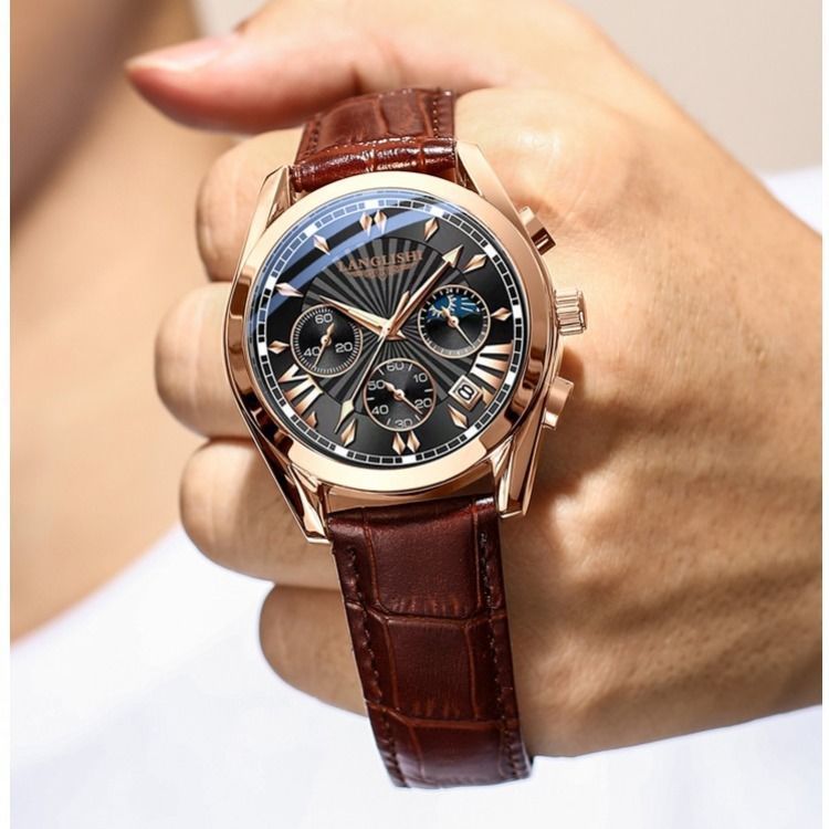 Men's Multifunctional Luminous Waterproof Quartz Watch