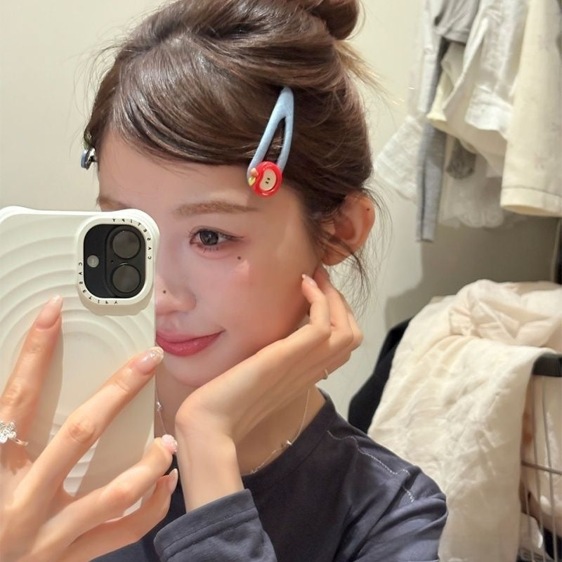 Sweet Diamond-studded Bow Silk Headband Hair Clip