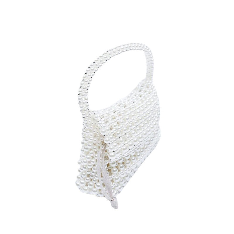 New Pearl Braided Shoulder Crossbody Bag