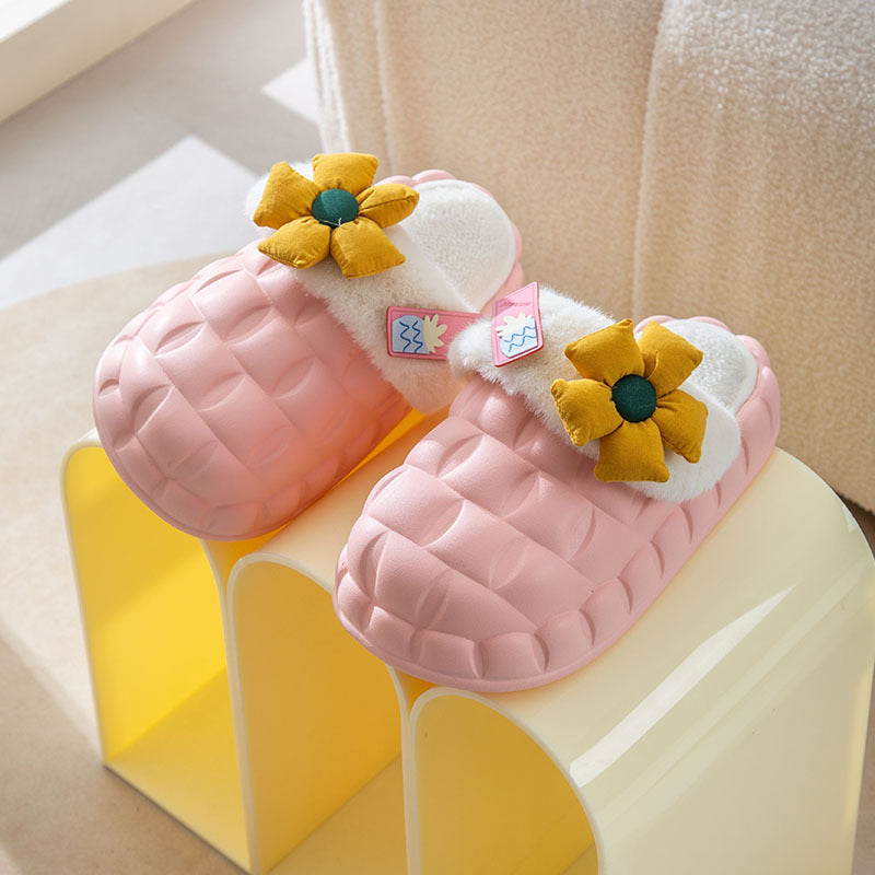 Women's Fashion Home Removable Waterproof Shoe Cover Slippers