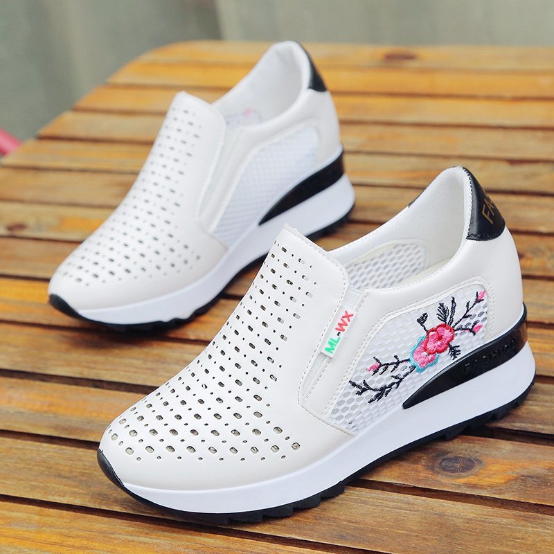 Women Comfortable Casual Shoes Summer Slip On Loafers Mixed