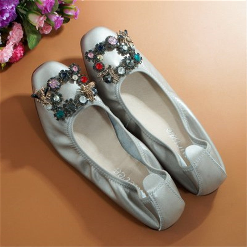 Flat Shoes With Shallow Mouth And Comfortable Low Heel