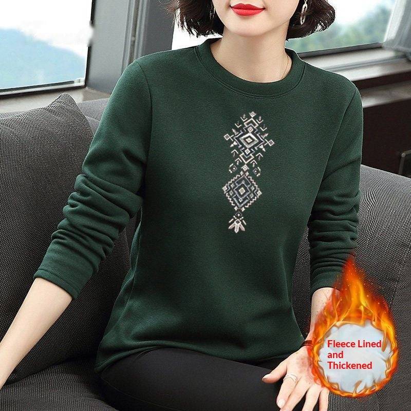 Womens Fashion Plus-Size Slim-Fit Long-Sleeve Sweater