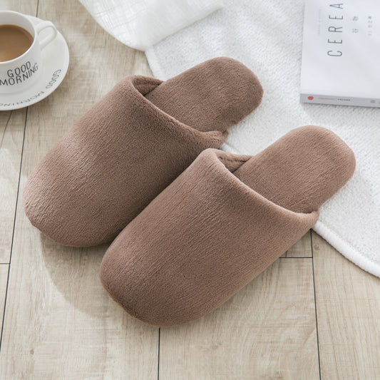 Men's Cute Couple's Non-slip Soft Bottom Fur Slippers