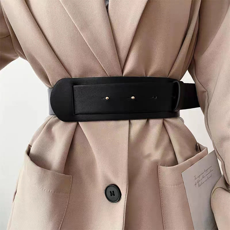 Fashion High Design Sense Wide Waist Wrap Waist Belt Blouse Skirt Coat Slimming Accessories