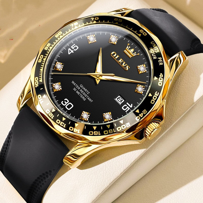 Green Submariner Quartz Watch Luminous Men's Watch