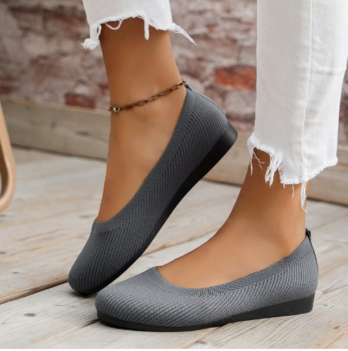 Low-cut Women's Comfortable Round Toe Flat Shoes