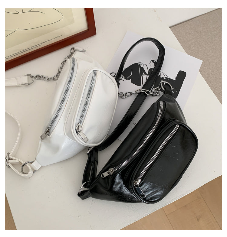 Chest Bag All-match High-grade Chain Messenger Bag Western Style Waist Bag Girl Fashion