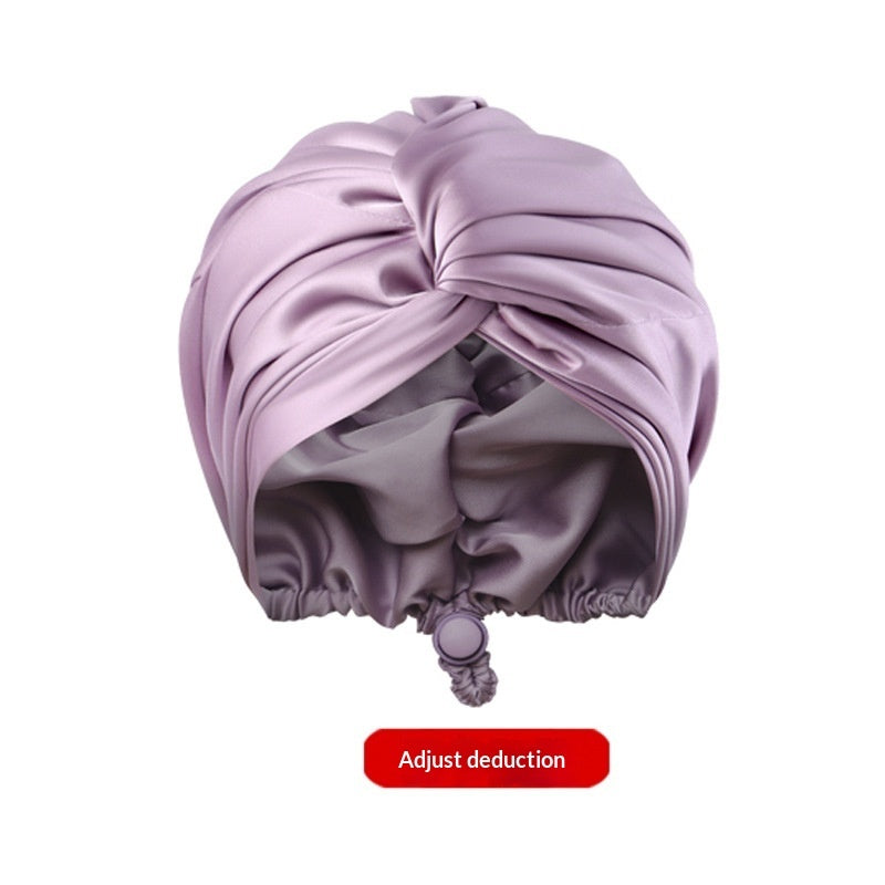 Silk-like Fabric Stretch Satin And Ice Sleep Caps