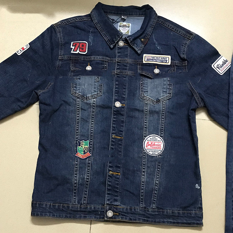 Herrers Nye Mode All Match Denim Habit