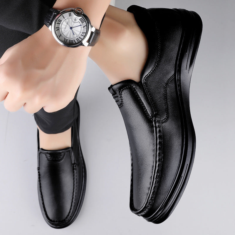 Outdoor Men's Breathable One Pedal Leather Shoes