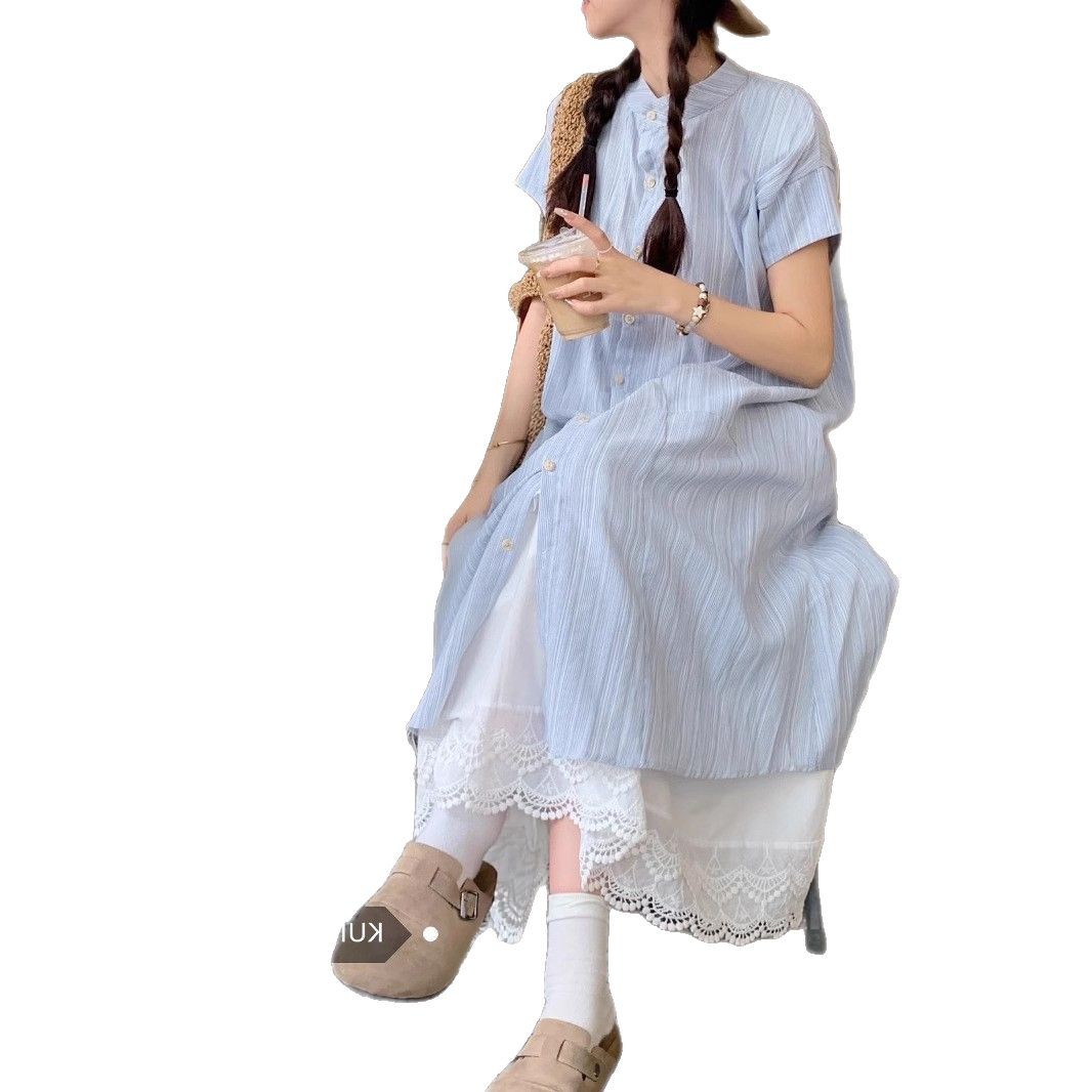 Womens Loose Casual Shirt Dress