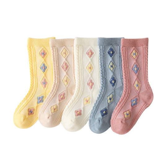 Children's Girls' Breathable Loose-mouth Baby Socks