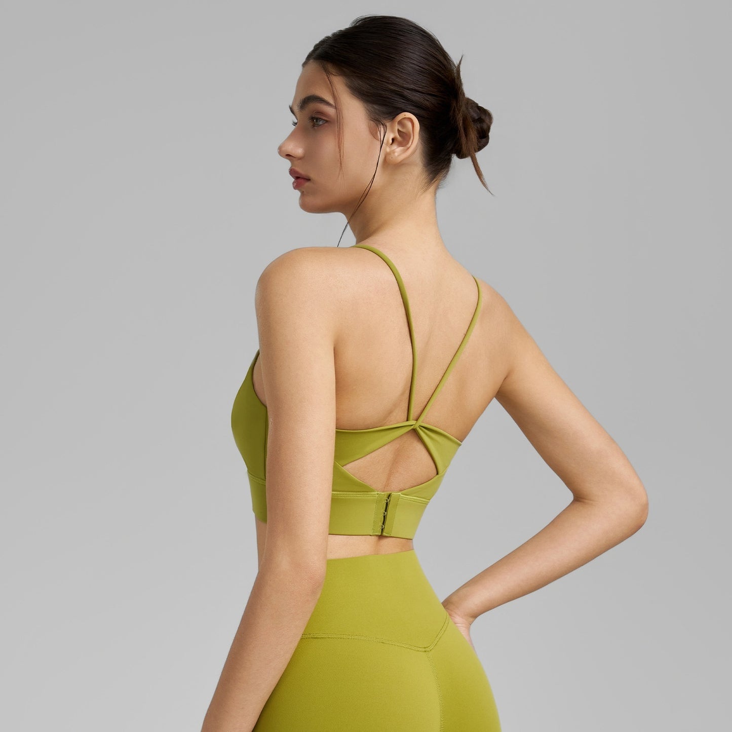 Thin Strap Yoga One-Piece Fixed Cup Sports Vest