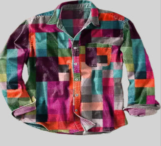 Printed Summer Casual Men's Shirt