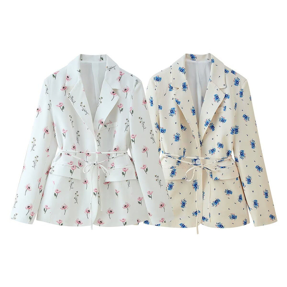 Women's Fashion Unique Sweet Floral Coat