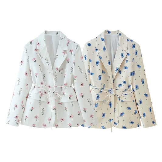 Women's Fashion Unique Sweet Floral Coat
