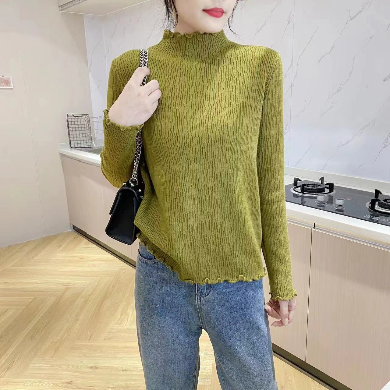 Single-layer Fleece-lined Fleece-lined Thickened Pattern Stringy Selvedge Undershirt