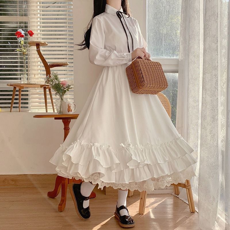 Women's Skirt Ruffled High Waist Design