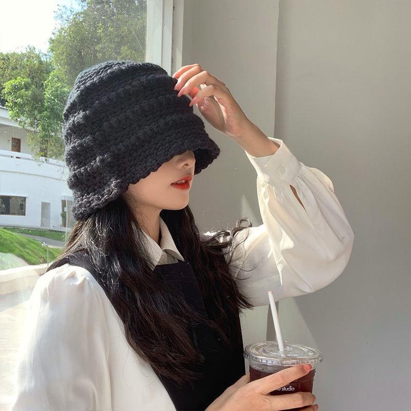 Handmade Woolen Knitted Bucket Hat