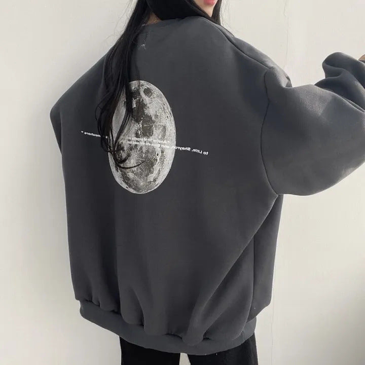 Heavy American Moon Plus Size Long Sleeve Sweater