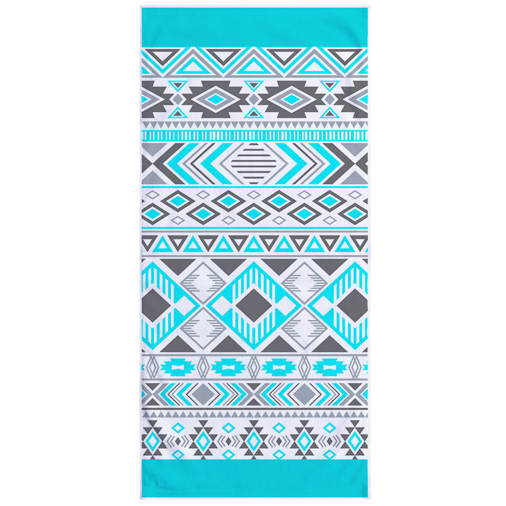 Microfiber Square Print Beach Towel
