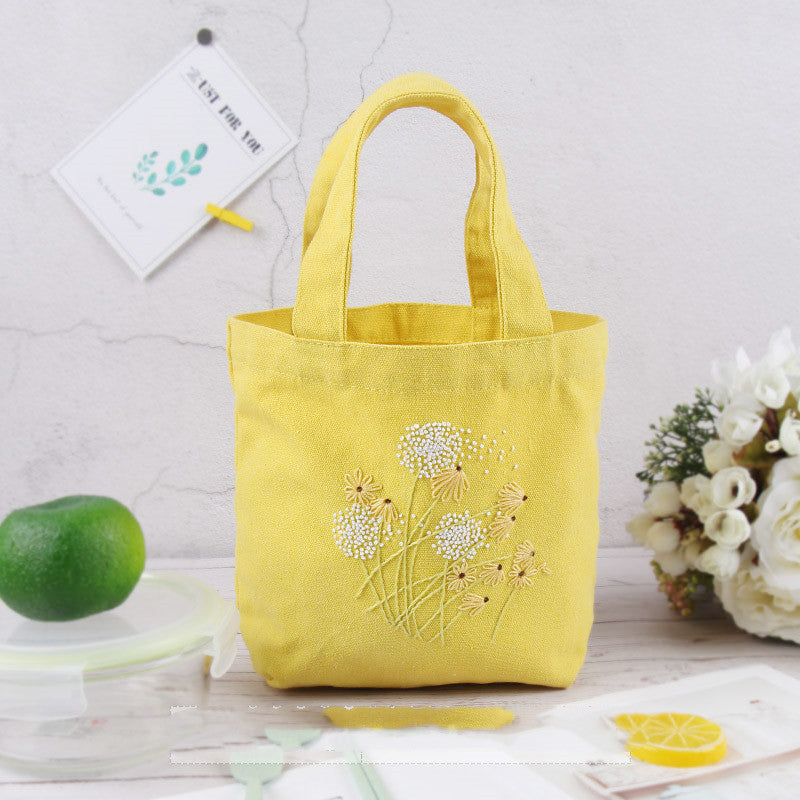 Embroidery Handmade Diy Hand Made Bento Bag Making Materials
