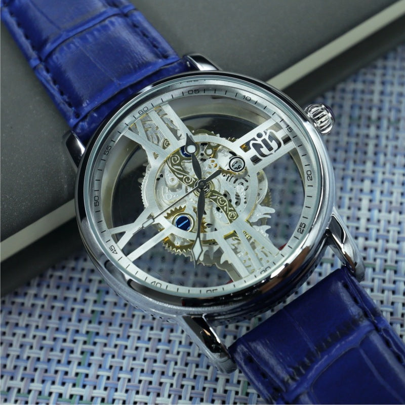 New Hollowed-out See-through Industrial-mechanical-style Sports Watch For Men