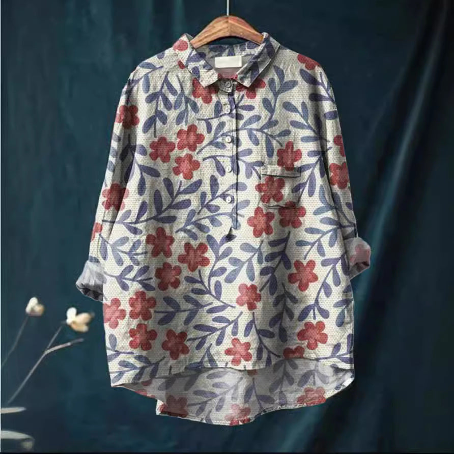 European And American Cardigan Style Women's Shirt