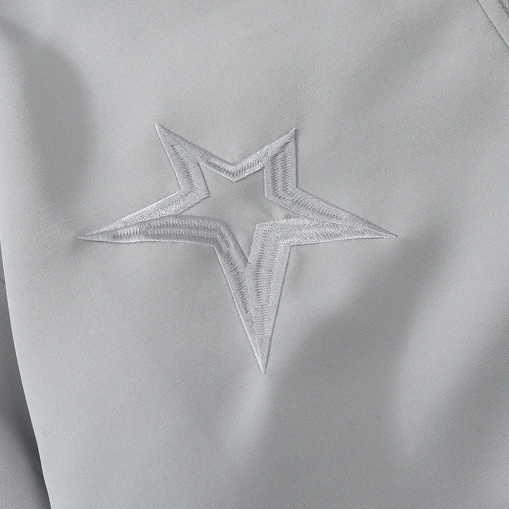 Five-pointed Star Embroidered Jacket For Men
