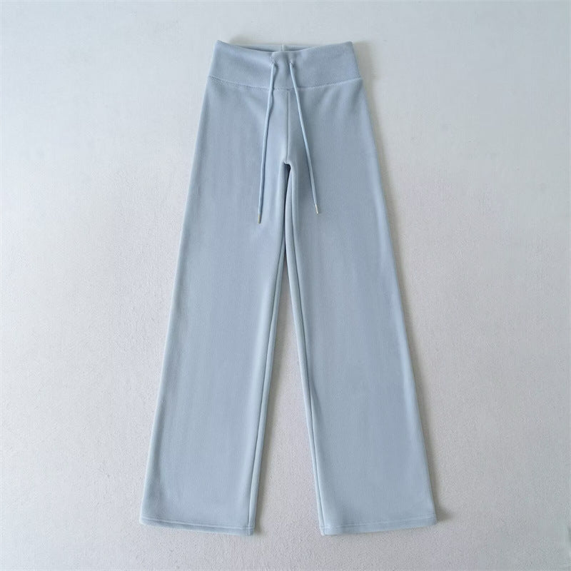 New Winter Fleece-lined, Extra-thick Warm Casual Straight-leg Pants