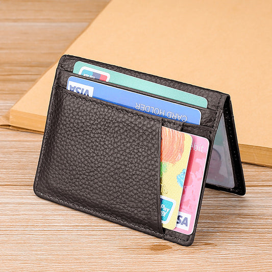 Fashion Personality First Layer Cowhide Men's Card Bag
