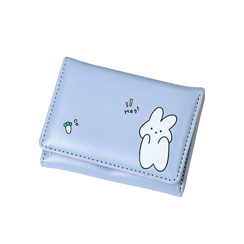 Cute And Simple Printed Student Multi-card Coin Purse